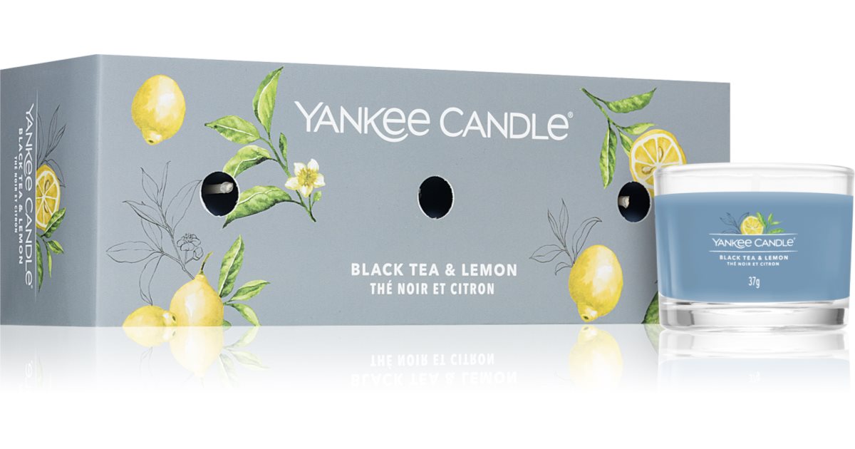 Yankee Candle Black Tea & Lemon gift set notino.co.uk
