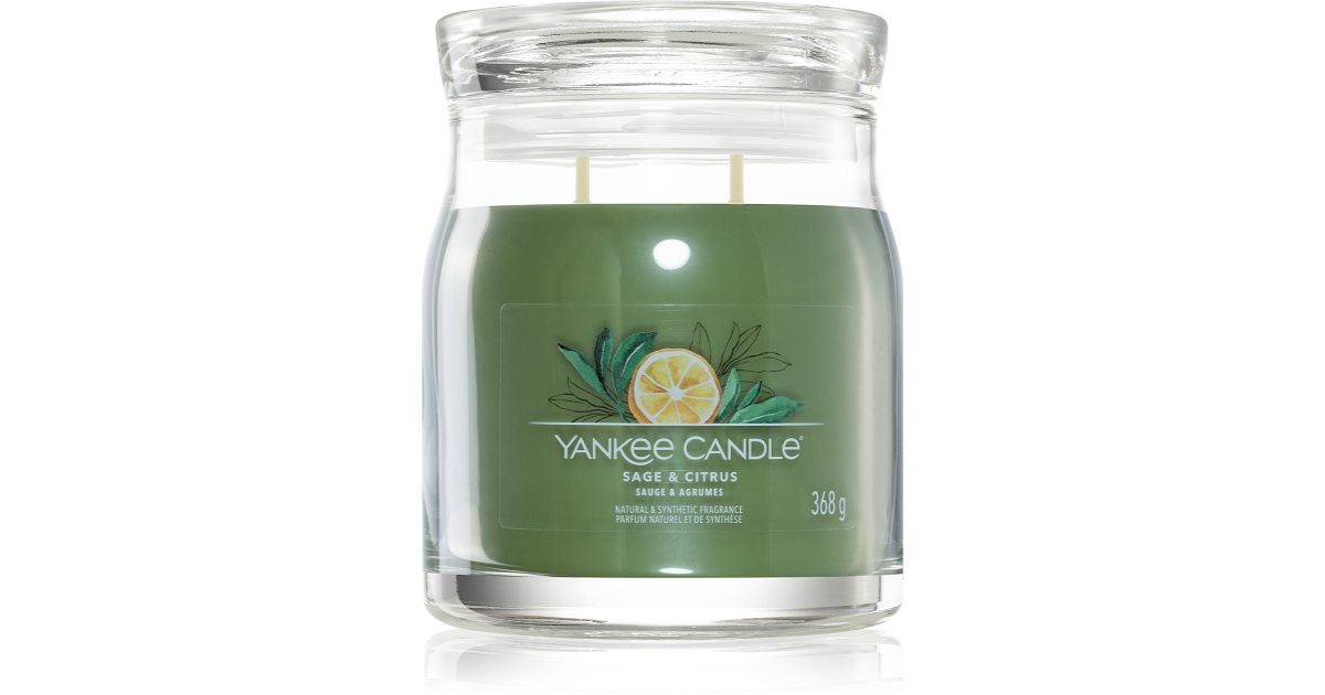 Yankee Candle Sage & Citrus vonná svíčka Signature notino.cz