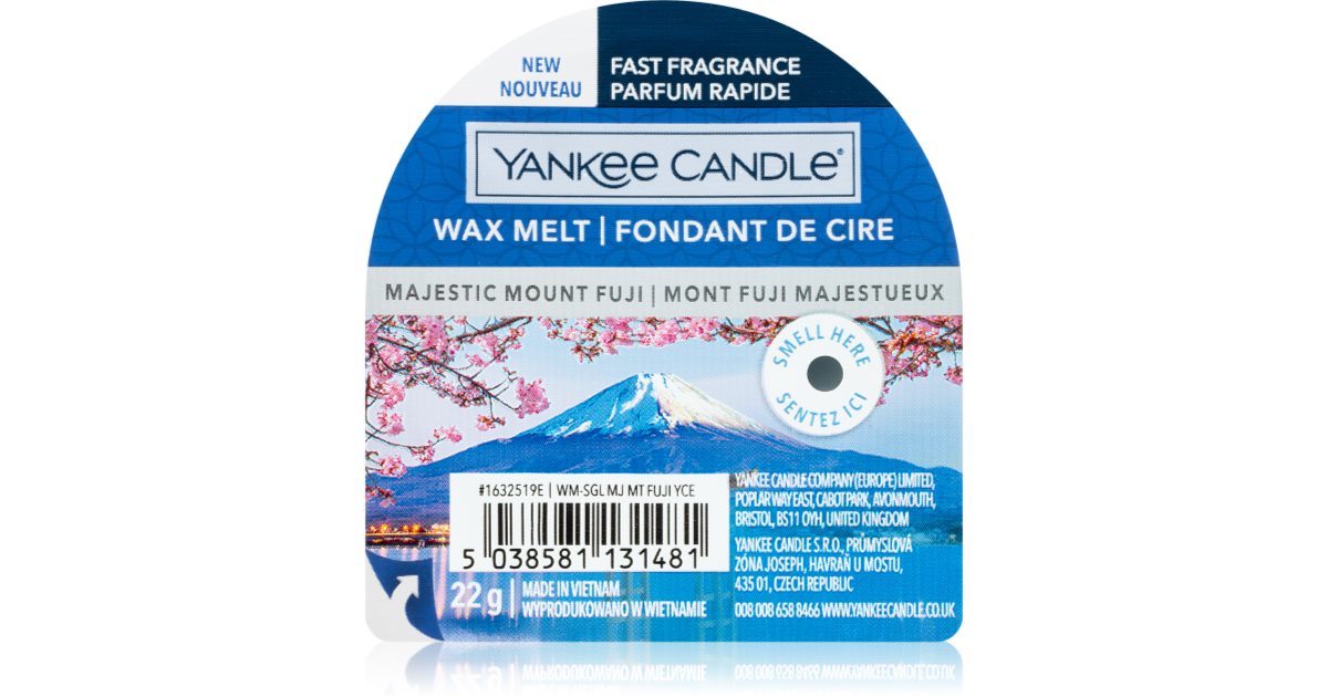 Yankee Candle Majestic Mount Fuji wax melt notino.co.uk