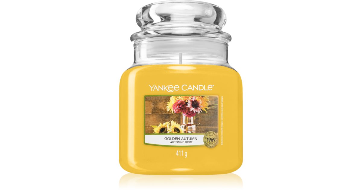 Yankee Candle Golden Autumn scented candle notino.co.uk