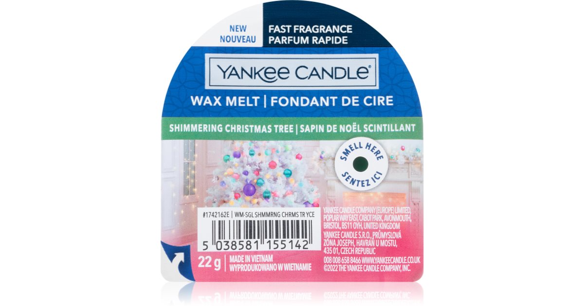 Yankee Candle Shimmering Christmas Tree wax melt Signature notino.co.uk