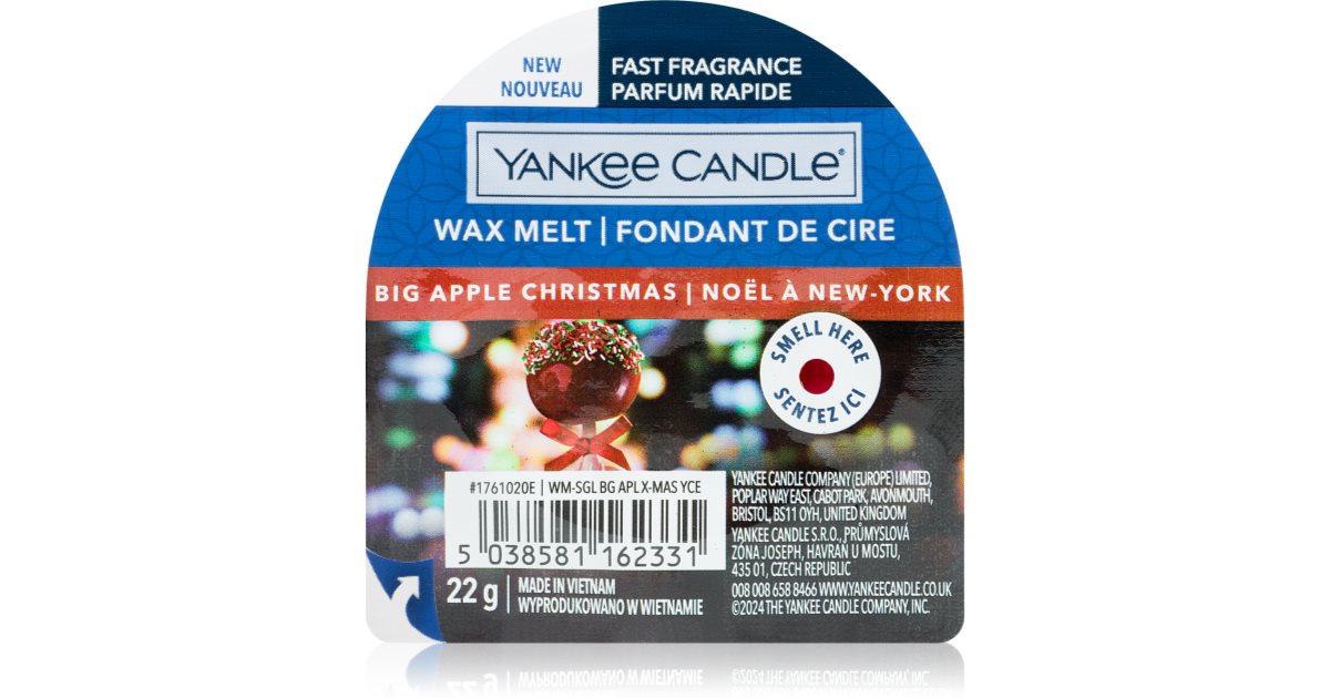 Yankee Candle Big Apple Christmas wax melt notino.co.uk