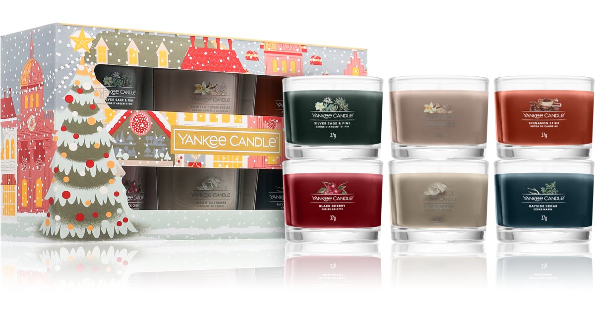 Yankee Candle Christmas Collection 6 Votive Candles Geschenkset