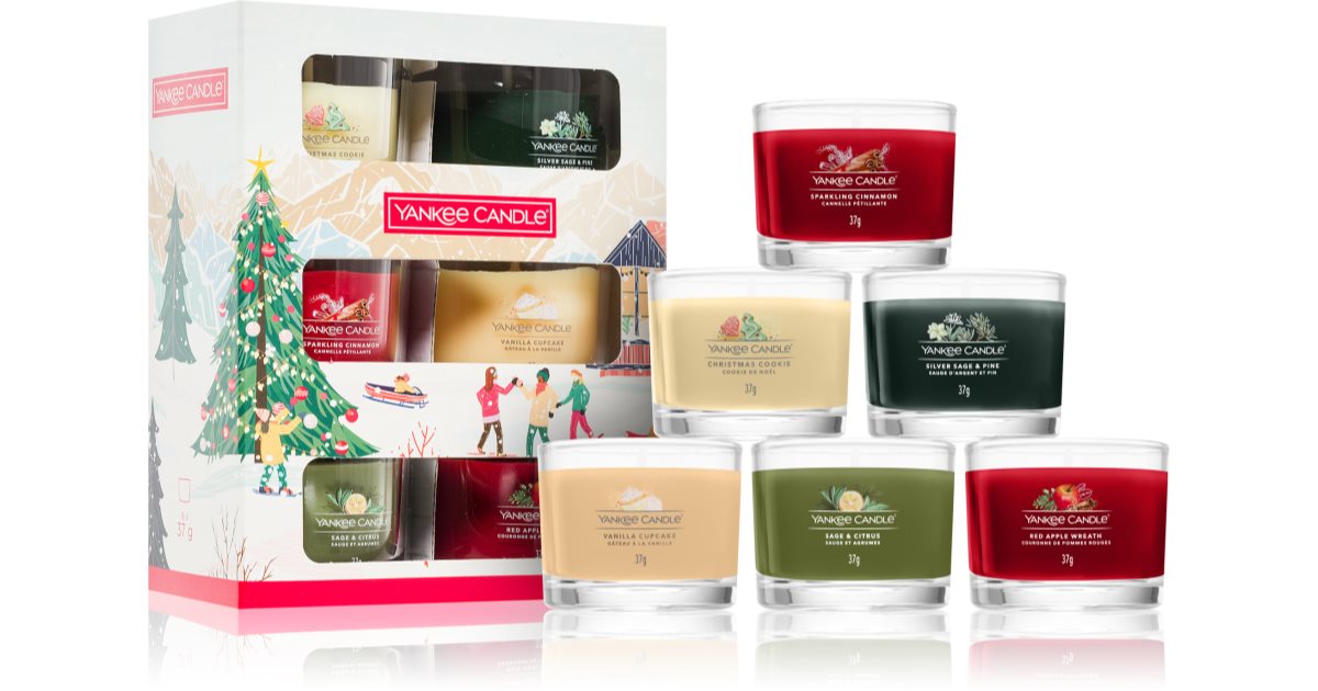Yankee Candle Christmas Collection 6 Votive Candles coffret cadeau | notino.fr