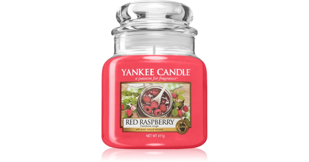 Yankee Candle Red Raspberry scented candle notino.co.uk