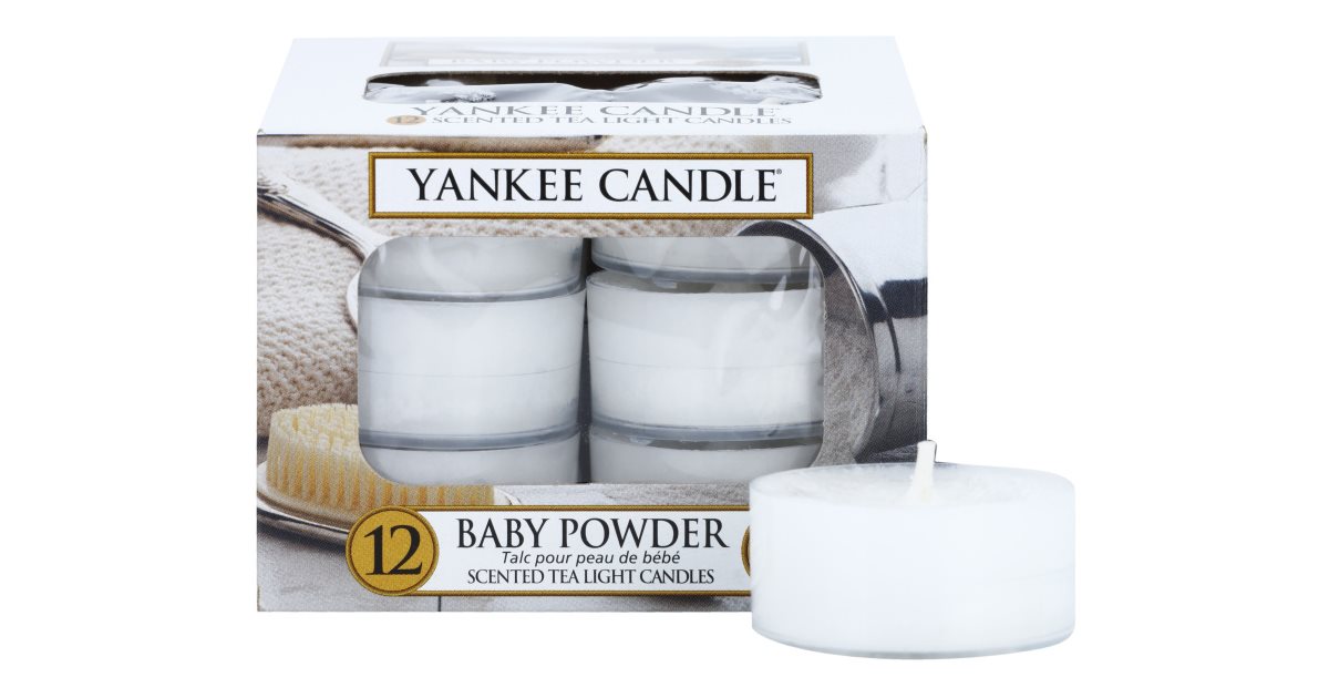 Yankee Candle Baby Powder Teelicht 12 x 9,8 g