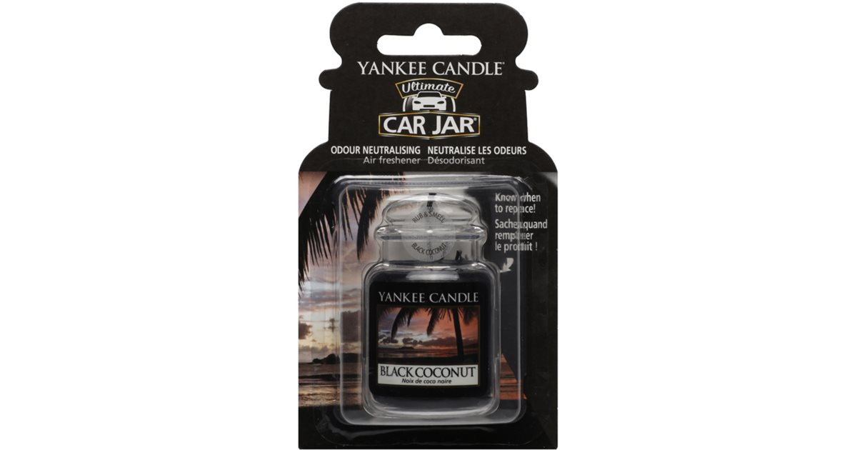 Yankee Candle Black Coconut car air freshener hanging