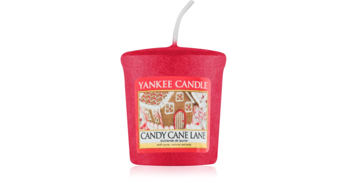 Yankee Candle Candy Cane Lane Votive Candle 49 g notino.co.uk