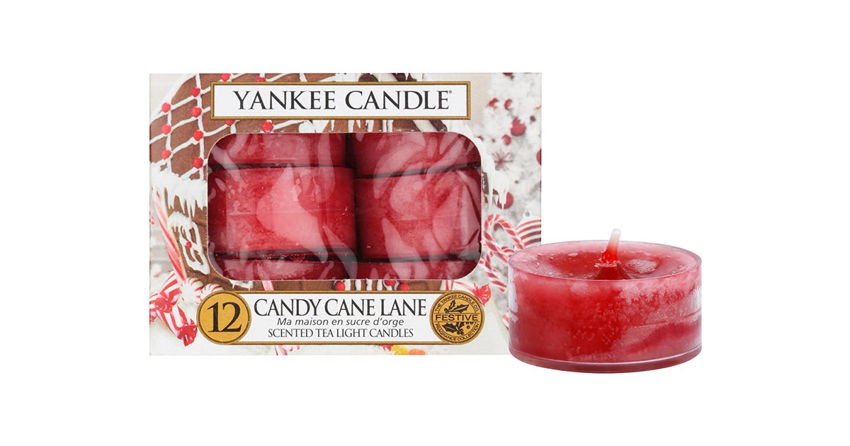 Yankee Candle Candy Cane Lane Teelicht 12 x 9,8 g Notino