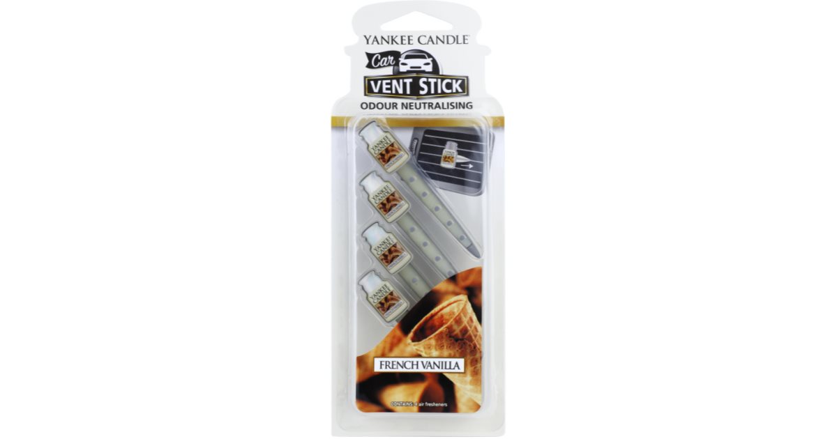 Yankee Candle French Vanilla Car Air Freshener 4 pc notino.co.uk