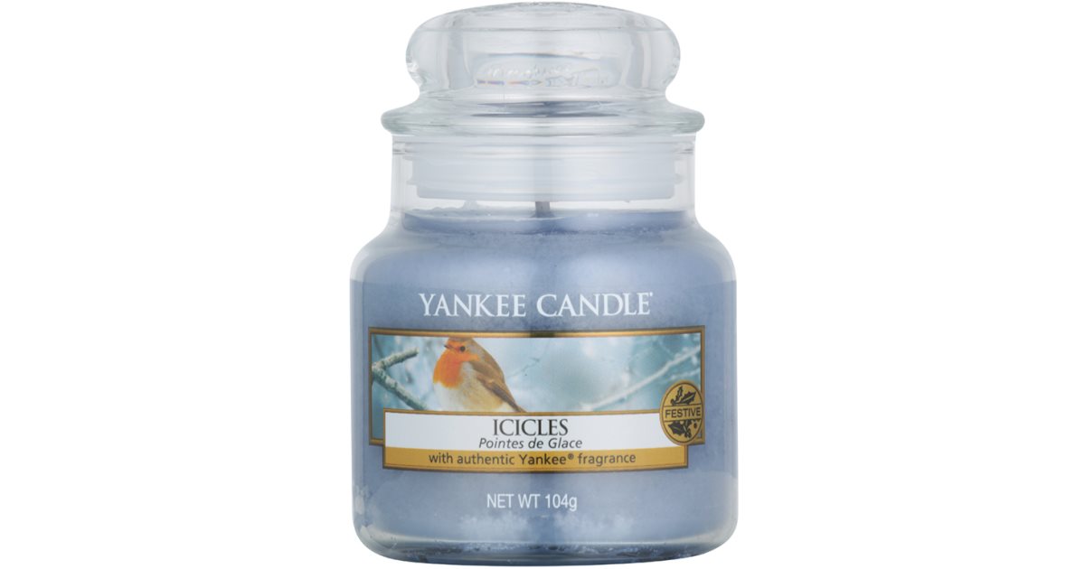 Yankee Candle Icicles vela perfumado 104 g Classic pequeno notino.pt