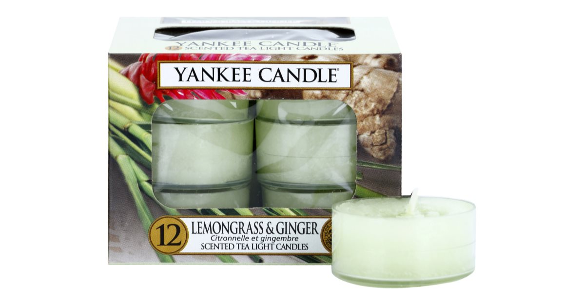 Yankee Candle Lemongrass & Ginger bougie chauffeplat 12 x 9,8 g