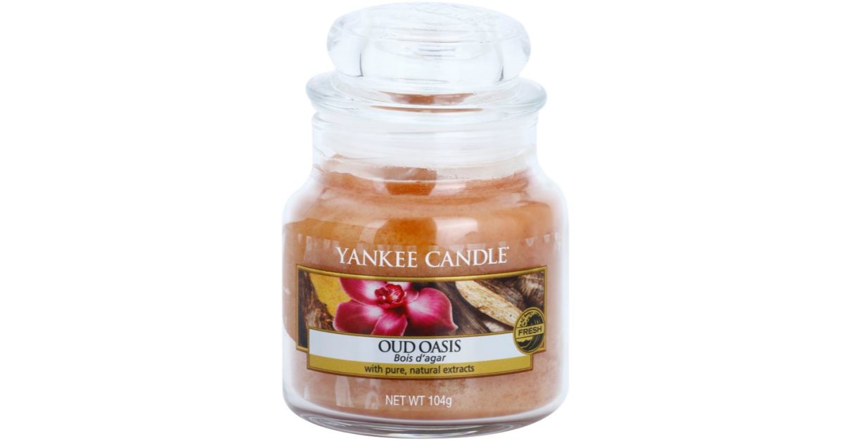 Yankee Candle Oud Oasis świeczka zapachowa 104 g Classic mała notino.pl