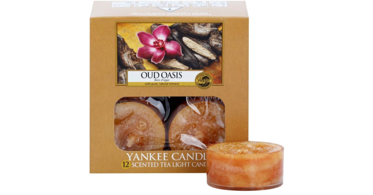 Yankee Candle Oud Oasis Tealight Candle 12 x 9,8 g notino.co.uk