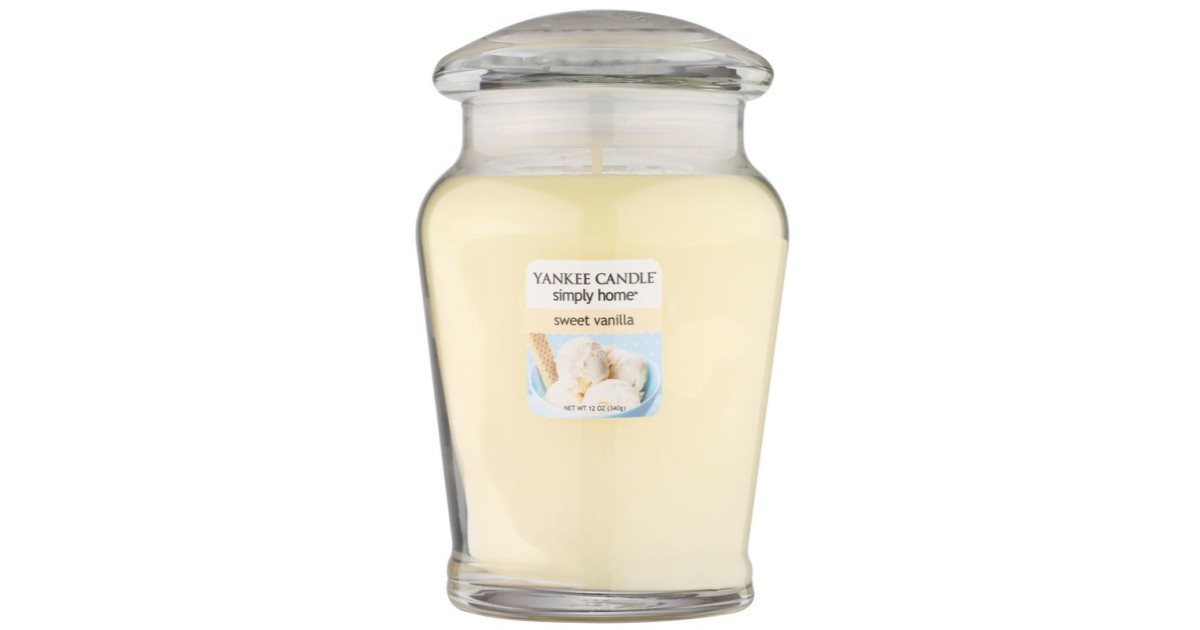 Yankee Candle Home Sweet Home - Candela profumata in vetro Casa dolce  casa