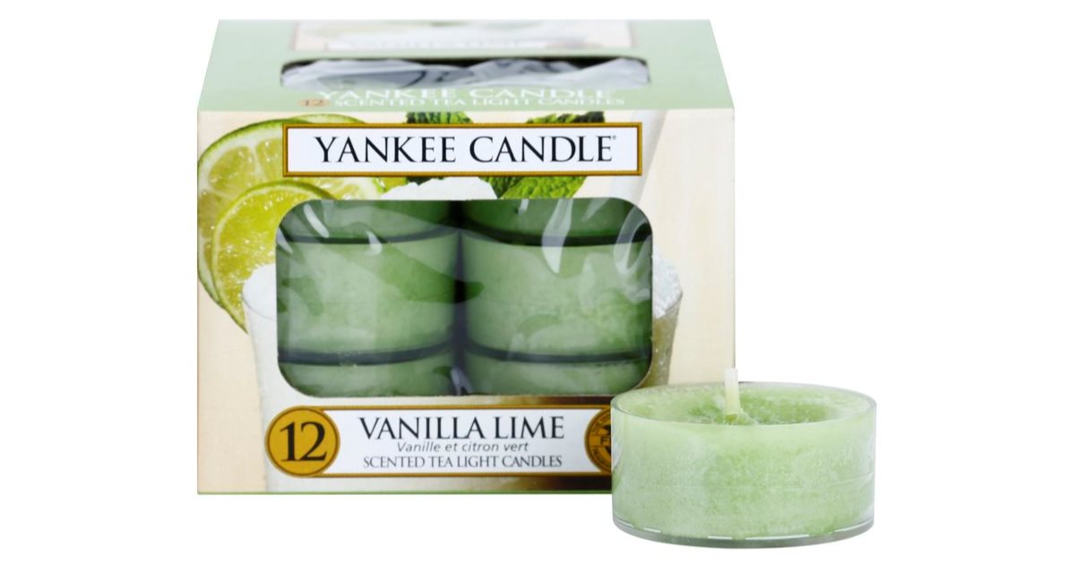 Yankee Candle Vanilla Lime tealight candle notino.co.uk