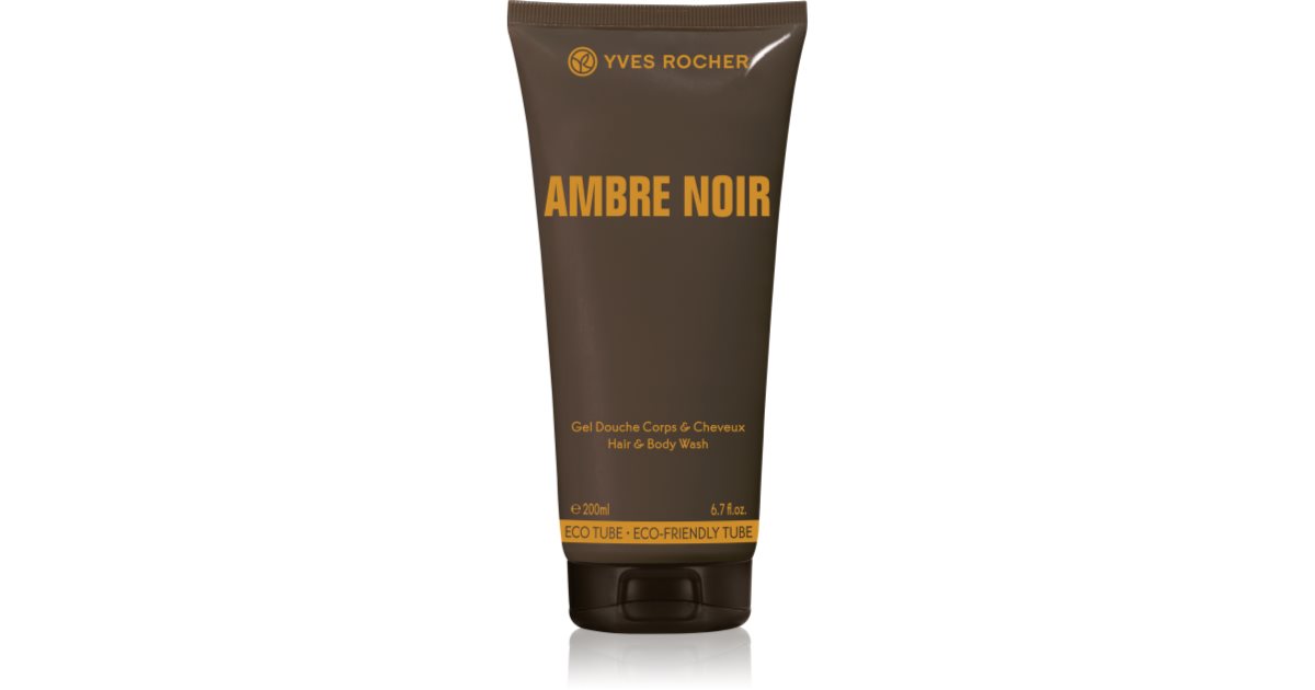 Yves Rocher Ambre Noir Body and Hair Shower Gel for men | notino.ie