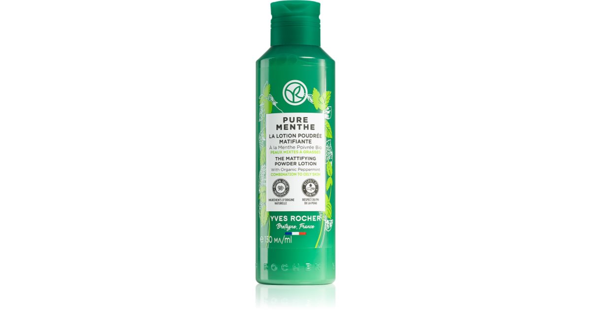 Yves Rocher Pure Menthe очищуючий тонік для регуляції роботи сальних ...