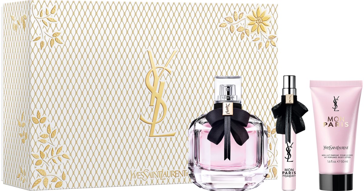 Yves Saint Laurent Mon Paris セット YSL人気の3種のフレグランスが、ギフトに最適なオリジナル