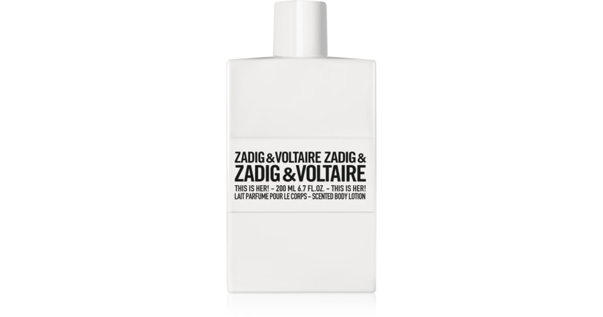 Zadig & Voltaire THIS IS HER! body lotion for women notino.co.uk