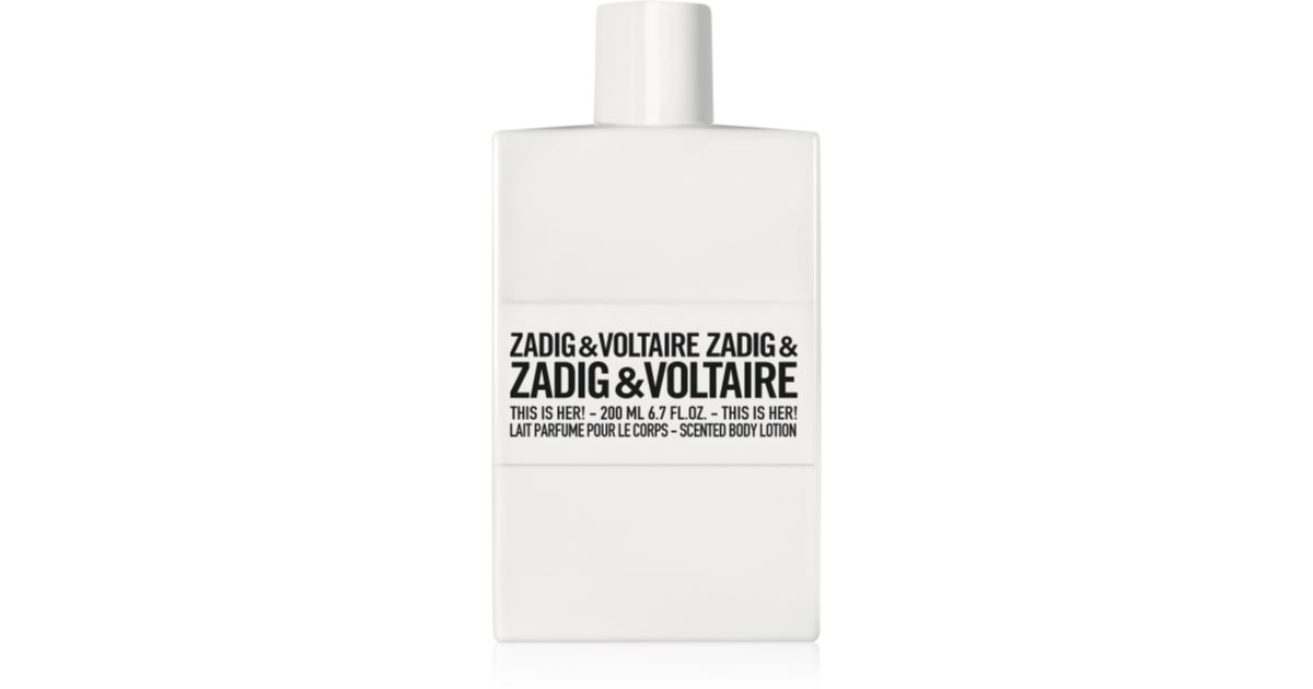 Zadig & Voltaire THIS IS HER! lait corporel pour femme | notino.fr