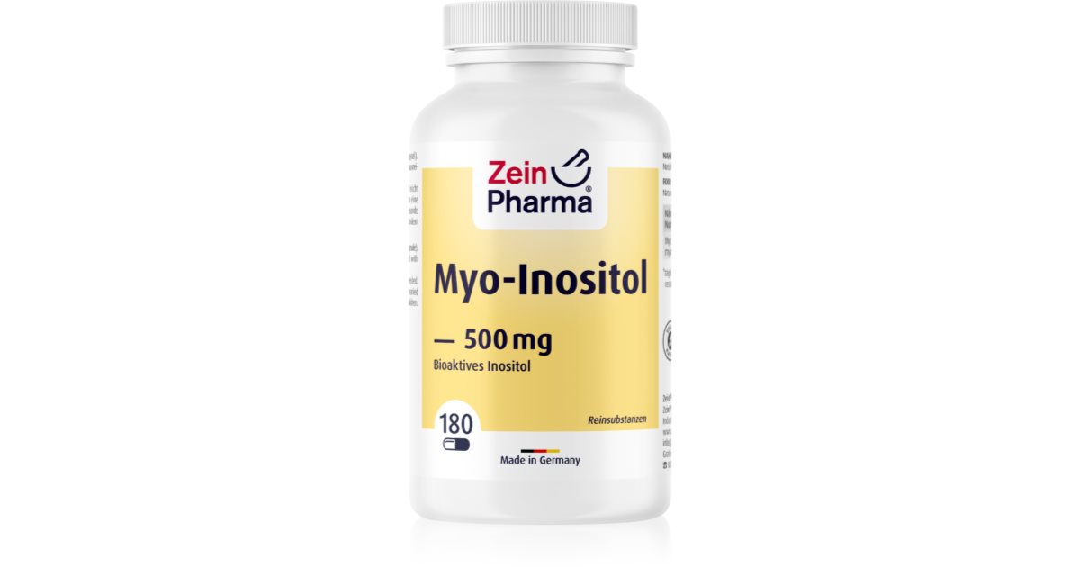 ZeinPharma MyoInositol 500 mg Kapseln zur Unterstützung des Stoffwechsels notino.at