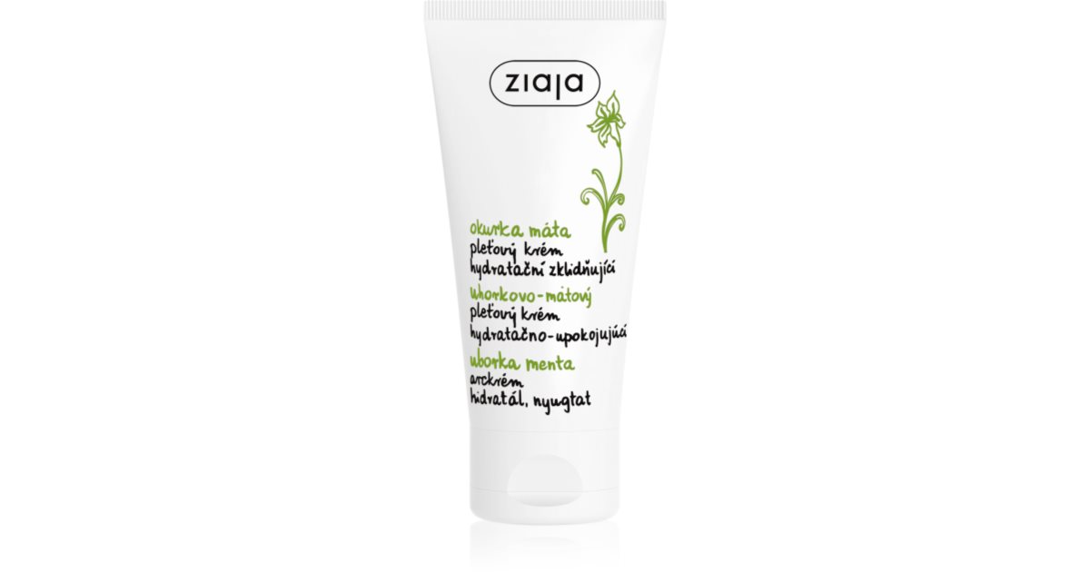 Ziaja Cucumber Face Cream with moisturising effect notino.ie