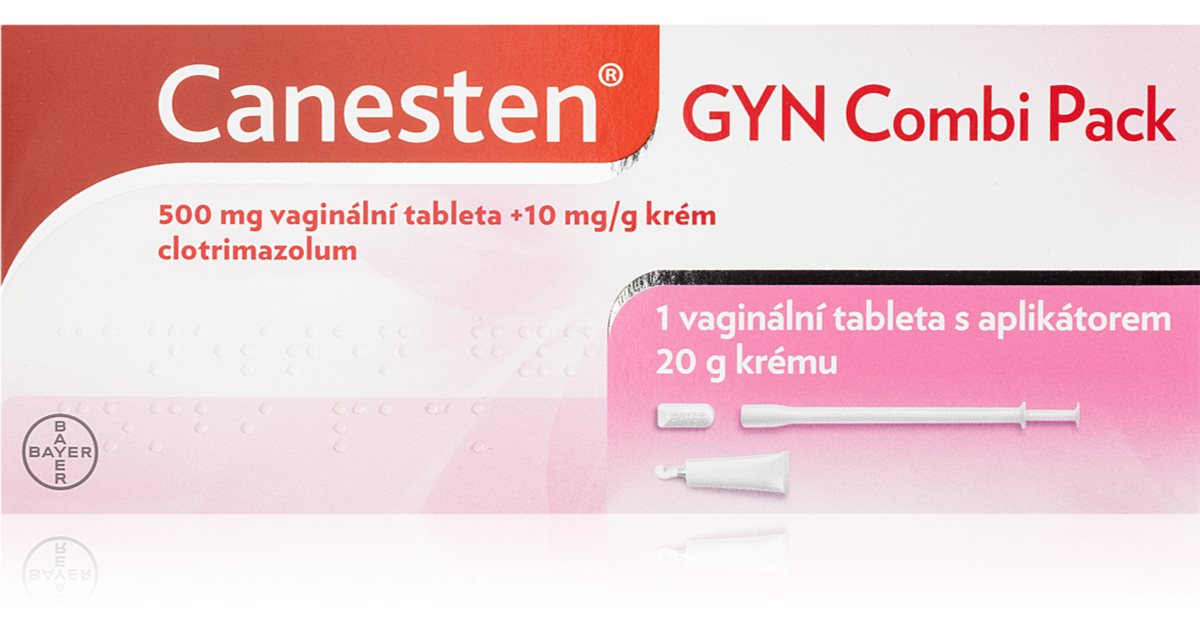 Canesten Gyn Combi Pack Mg G Crm Vag Tbl Nob G Vagin Ln