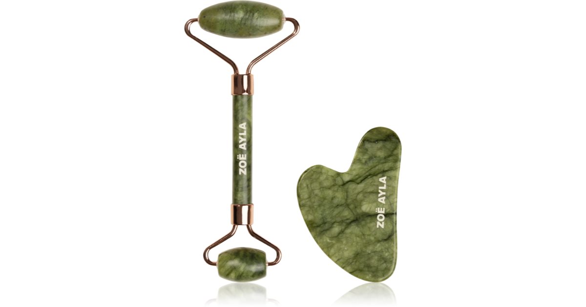 Zoë Ayla Jade Facial Roller And Gua Sha Tool | Livrare rapida