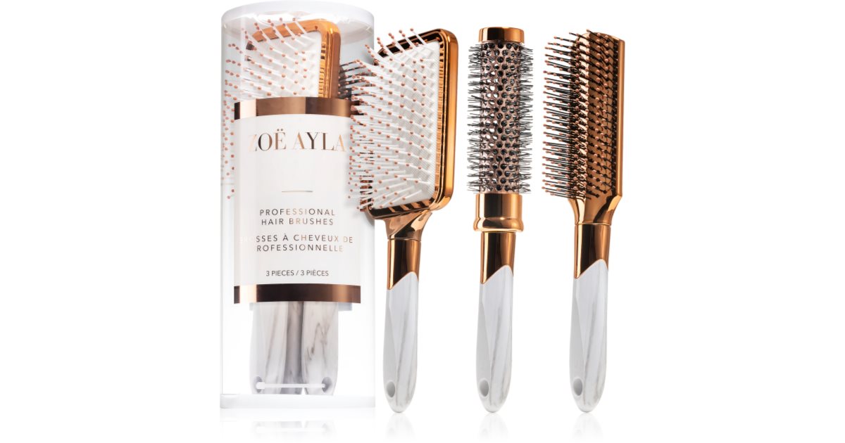 Zoë Ayla Professional Hair Brushes Hair Brush (3 pcs) notino.co.uk